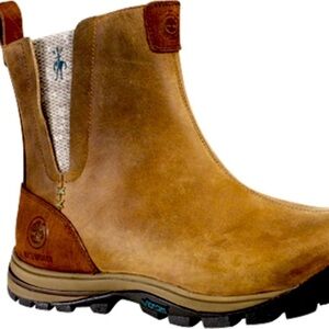 Timberland Winter Park Nordic Slip On Ankle Boot Smart Wool Camel Tan Size 7.5